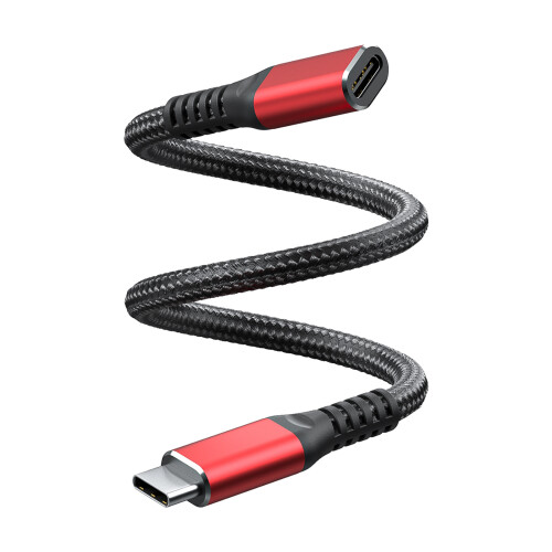 12cm Long USB C Extension Cable Type C Female to Male Data