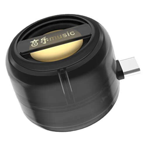 Plug-in Small Speaker Type C Mobile Phones Mini Music-black