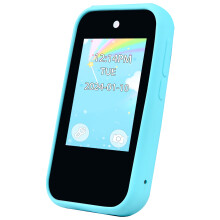 Mini Double Camera Auto Focusing Digital Camera for Kids-Blue
