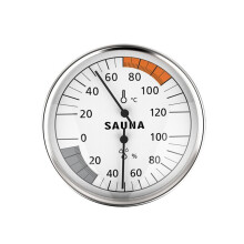 Hanging Dial Household Sauna Hygrometer Thermometer for Room Temperature Testing Sauna Thermometer Hygro Ref: 2604