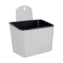 Decorazione per balcone e giardino, vaso da fiori semicircolare da parete con sistema di autoirrigazione, fioriera sospesa per stili decorativi