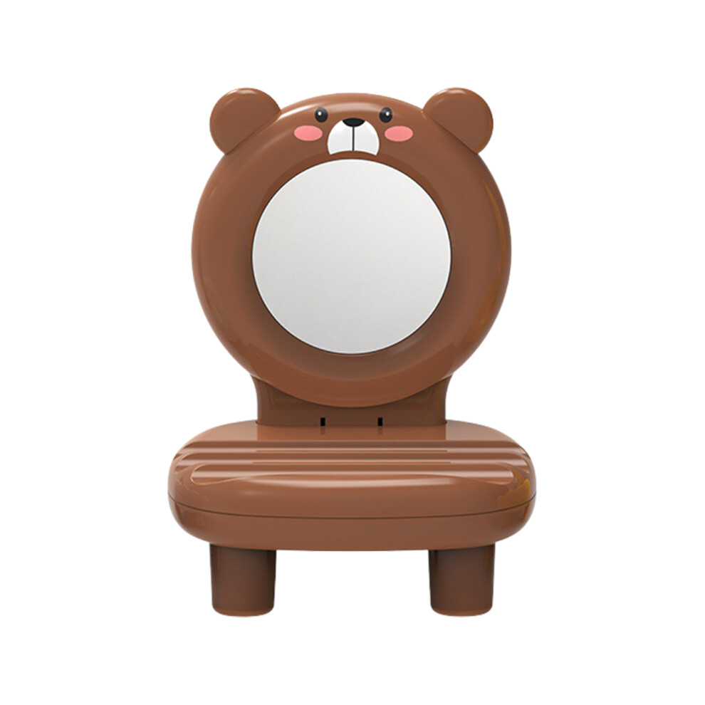 Tabletop Makeup Mirror for Women, Cute Bunny Design Cartoon Cosmetic Mirror for Home Bedroom and Office Use, Stable and Non Skid, Portable Makeup Mirr