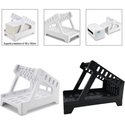 Compact thermal label holder for seamless integration with desktop printers (black) 2