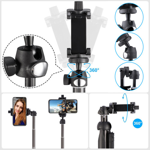 Επαγγελματικό τρίποδο Selfie Stick με υποστήριξη μετά την πώληση, ανθεκτικό και ελαφρύ 1