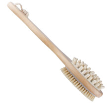 Esfoliante e Rejuvenescedor, Escova Corporal 100% Natural com Cabo de Bambu Removível, Estimula a Circulação e o Fluxo Linfático, Cerdas de Javali