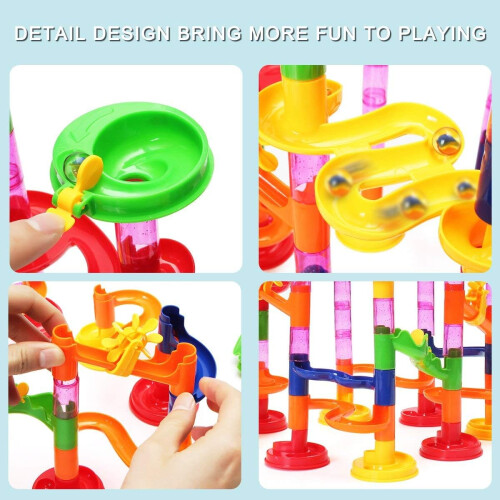 Σετ Κατασκευών Creative Marble Run, Παιχνίδι Κατασκευών Λογικής Σκέψης για Παιδιά, 2