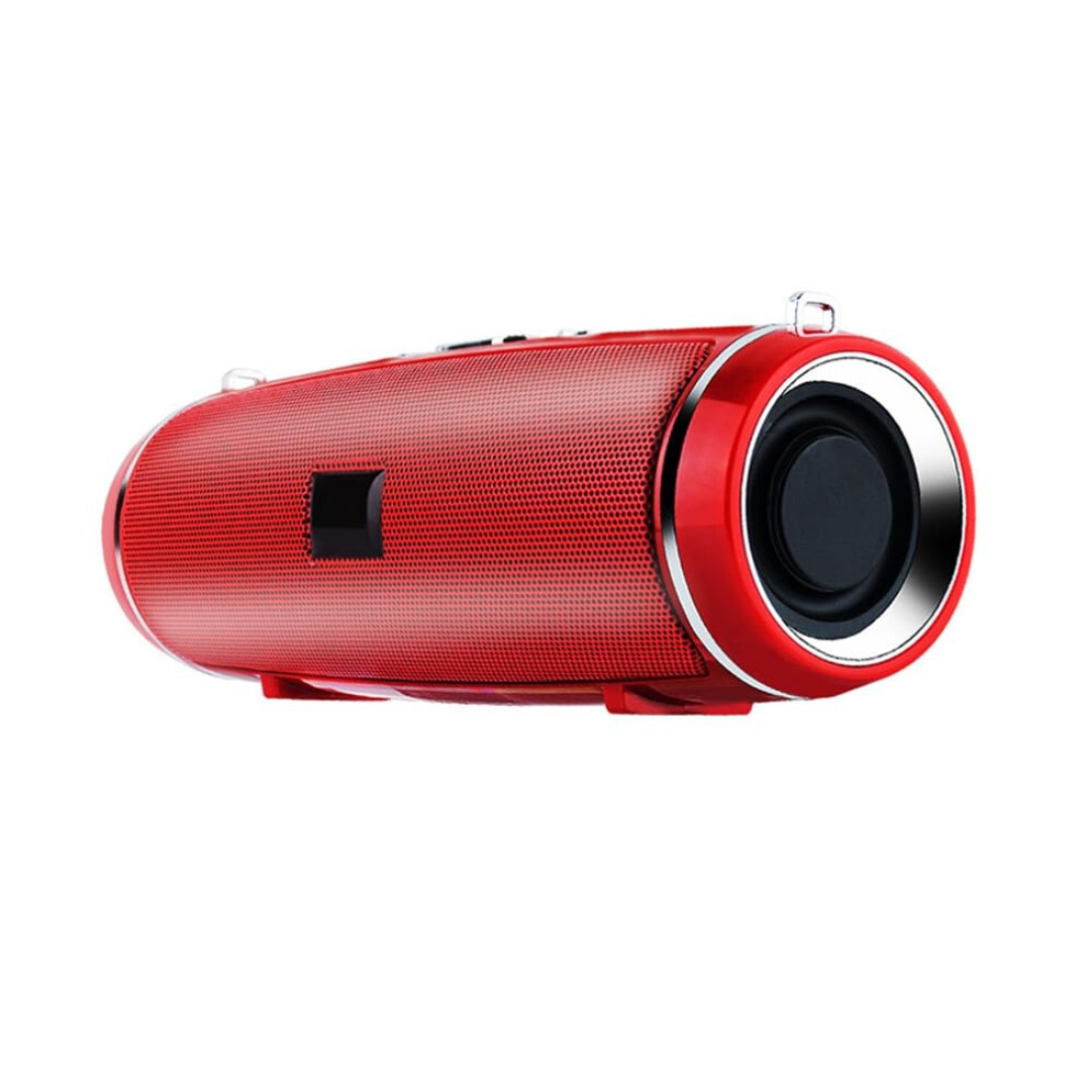 Bluetooth Power Portable Bass Stereo Speaker Long Battery Life Voice Prompt Red 9365049938822