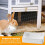 Hay holder, feed stand, grass storage cage accessory for small animals 3