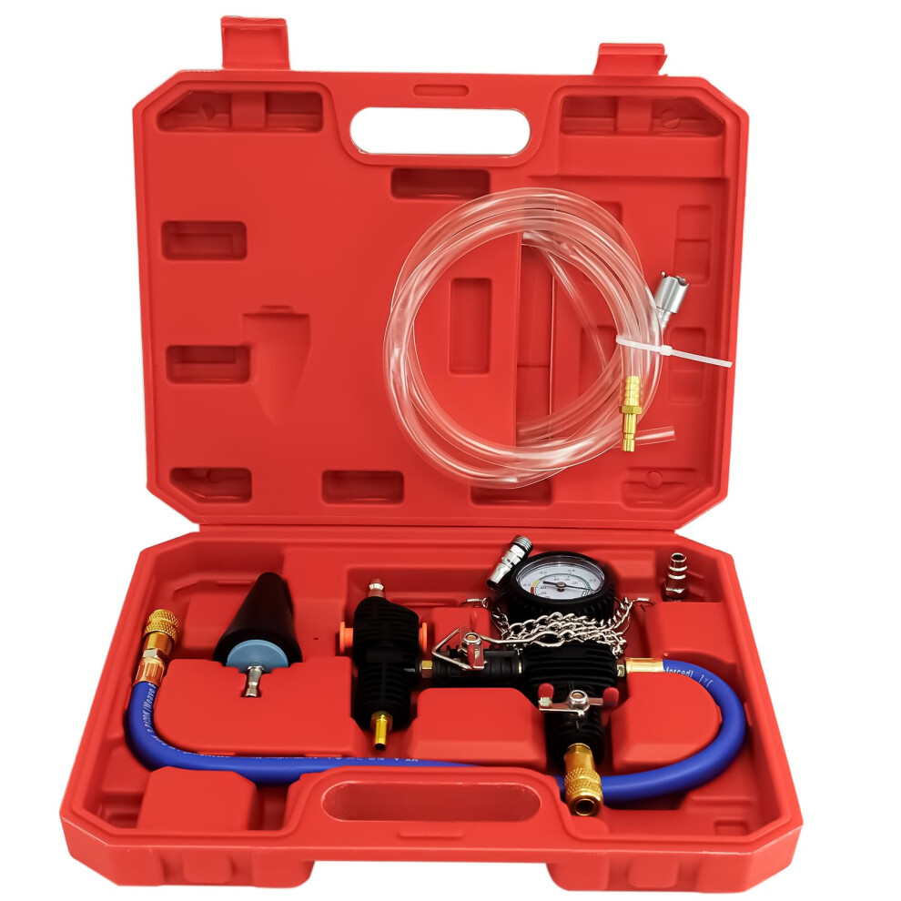 Cooling System Vacuum Purge Coolant Refill Tool Kit Set Pressure Tester And Vacuum Refill Kit For Most Vehicles 9365049939096