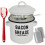 Kitchen Enamel Bacons Grease-White Filter scraper spong 1