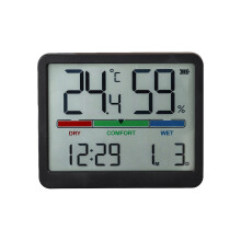 Digital Alarm Clock Desk Clock with Large Number-1817 black