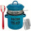 Kitchen Enamel Bacons Grease-Blue Filter scraper spong 1