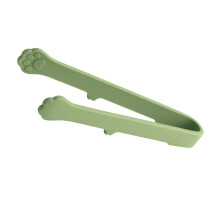 Dishwasher Safe Easy to Cleaning Silicone Cats Paws Tongs-Green