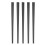 5 Pairs Practical Stainless Steel Chopsticks Set-Black 1