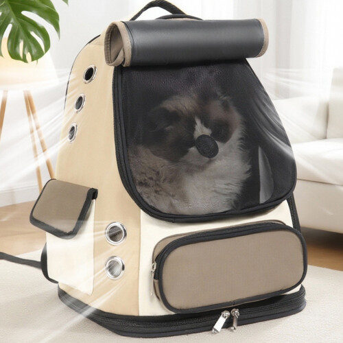 Light Weight Breathable Pet Carrying Backpack-Light Green 1