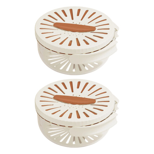 Plastic Kitchen Colander Foldable Handle Easy Storage Fruit-1 B