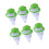 6PCS waslintvanger drijvend netfilter haarverwijderaar-Groente 1