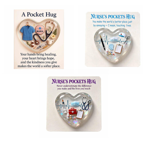 Multifunctional Acrylic Pocket Nurse Hug Elegant-2PCS B 1