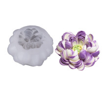 Peony Shape Silicone Cake Mold Flexible Baking Tool For Party