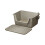 Opening Cats Litters Box-minimalist gray Large sand leakage b 1