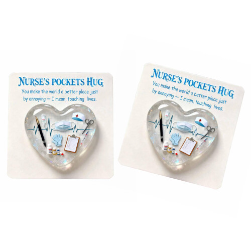 Multifunctional Acrylic Pocket Nurse Greeting Hug-2PCS B