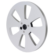 Empty Metal Roll Aluminum Nab Flange 1/4Inch 7Inch Open Roller Deck Silver Lightweight AirResistant