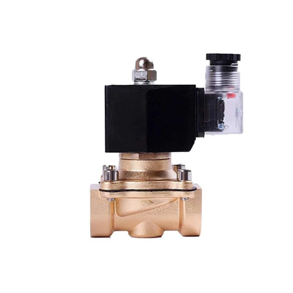 2 Inch Brass Solenoid Valve 110Vac Normally Closed For Lpg Gas Quick Shutoff Durable Body 9094768796177