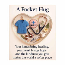Acrylic Pocket Nurse Hug Portable Inspirational Card For-1PCS C