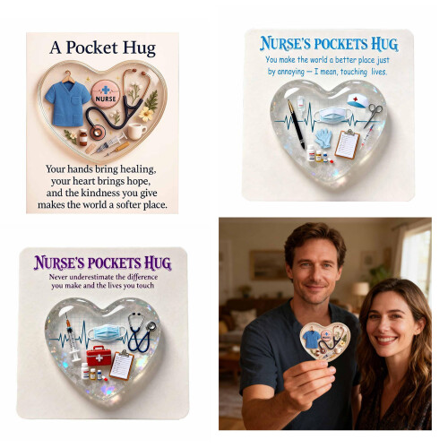 Personalised Transparent Heart Heartwarming Customizable-2PCS C 2
