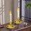 Classical Metal Taper Candle Holders with Antique-gold silver 7