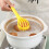 Household Kitchen 2 in 1 Multifunctional Eggs Beater-Yellow 6