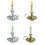 Classical Metal Taper Candle Holders with Antique-gold silver 3