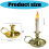 Classical Metal Taper Candle Holders with Antique-gold silver 2
