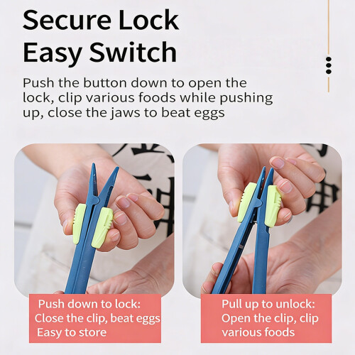 Household Kitchen 2 in 1 Multifunctional Eggs Beater-Yellow 1