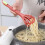 Ergonomic Handle Multifunctional Eggs Whisk and Food-Yellow 3