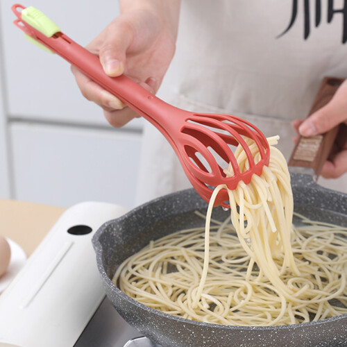 Compacts Design 2-in-1 Hand-Eierbesen und Lebensmittelzange-Grün 2
