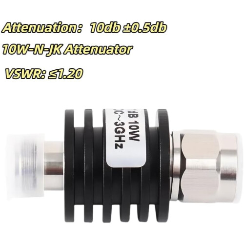 10W 10W 50Ohm DC to 3GHz Fixed Attenuator (10dB) 1