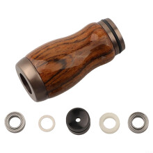 Angel grip knob set for DIY water droplet curls (Gunmetal Brazil)