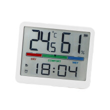 Digital Alarm Clocks Desk Clock with Date-1816 white
