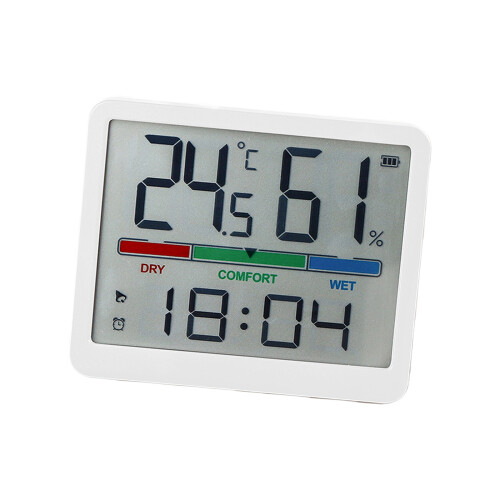 Digital Alarm Clocks Desk Clock with Date-1816 white