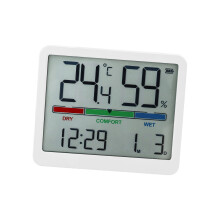Digital Alarm Clock Desk Clock with Large Number-1817 white