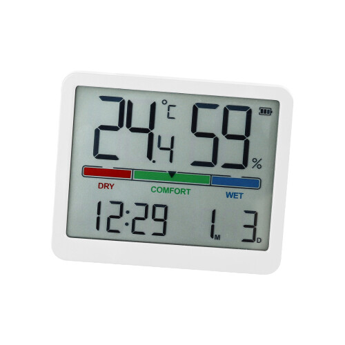 Digital Alarm Clock Desk Clock with Large Number-1817 white
