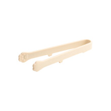 Heat Proof Ergonomic Grip Silicone Cats Paws Tongs-Creamy White