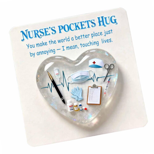 Herz-Krankenschwester-Umarmung, 2D-Acryl, ermutigende-1PCS B