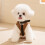 Durable Machine Washable Cats Clothing Thick Brown Winter- M 2