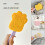 Brosse de massage et de démêlage double face pour- orange1 bleu 4