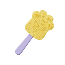 Cats Brush for Efficient Furs Removal and Gentle-yellow purp le