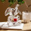 Crystal Elephant Figurines Handmade Glass Elephant Statue Art 2