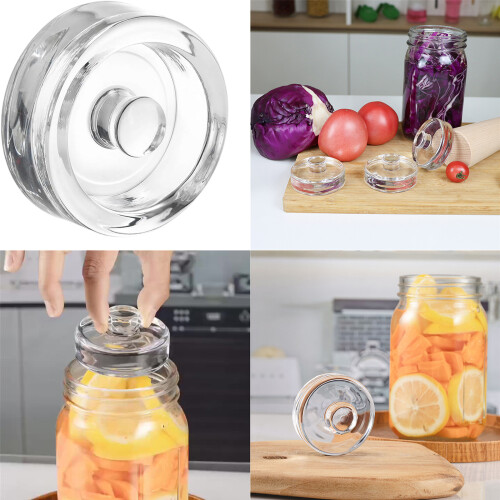 Wide Mouth Mason Jar Fermentation Weight Glass Materials 1