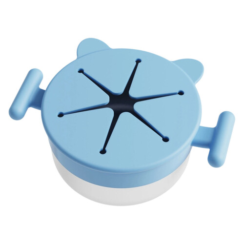 Stainless Steel Snacks Holder with Removable-light blue